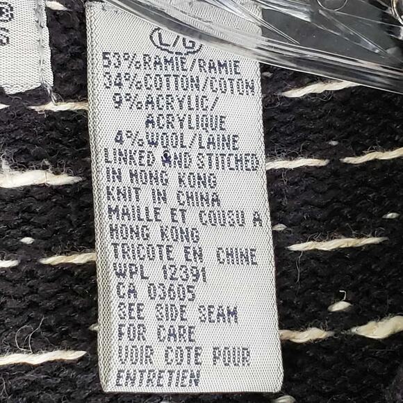 Northern Isles Vtg Cardigan Sweater Women Large Black Christmas Grandma Tree - Picture 8 of 11